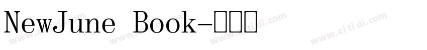NewJune Book字体转换